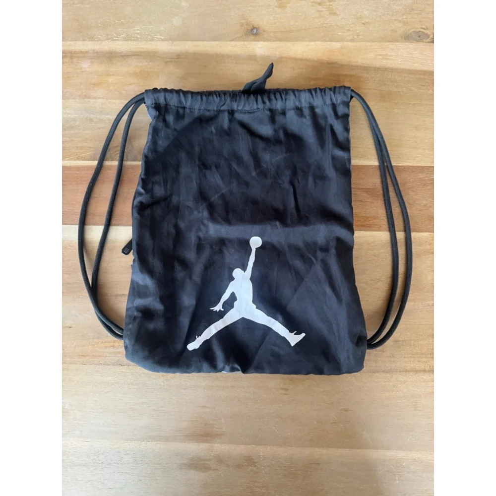 Jordan Drawstring Backpack Men's One Size Black White